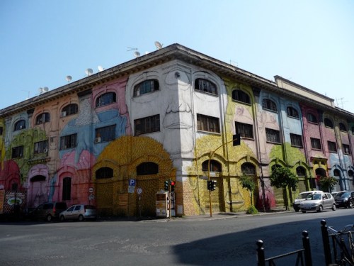 Rome graf-Blu mural @ Porto Fluviale